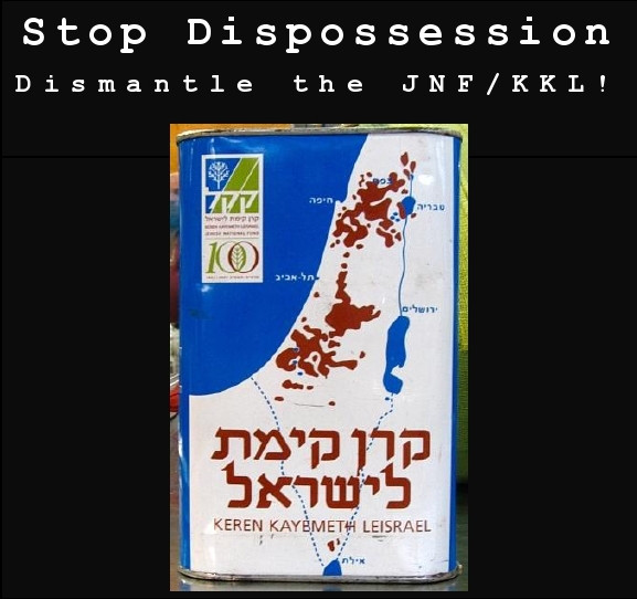 No to Dispossession! Dismantle the JNF